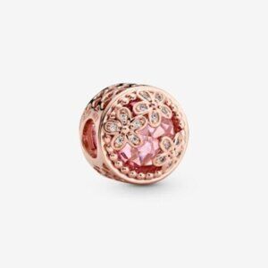 Pandora Sparkling Pink Daisy Flower Charm